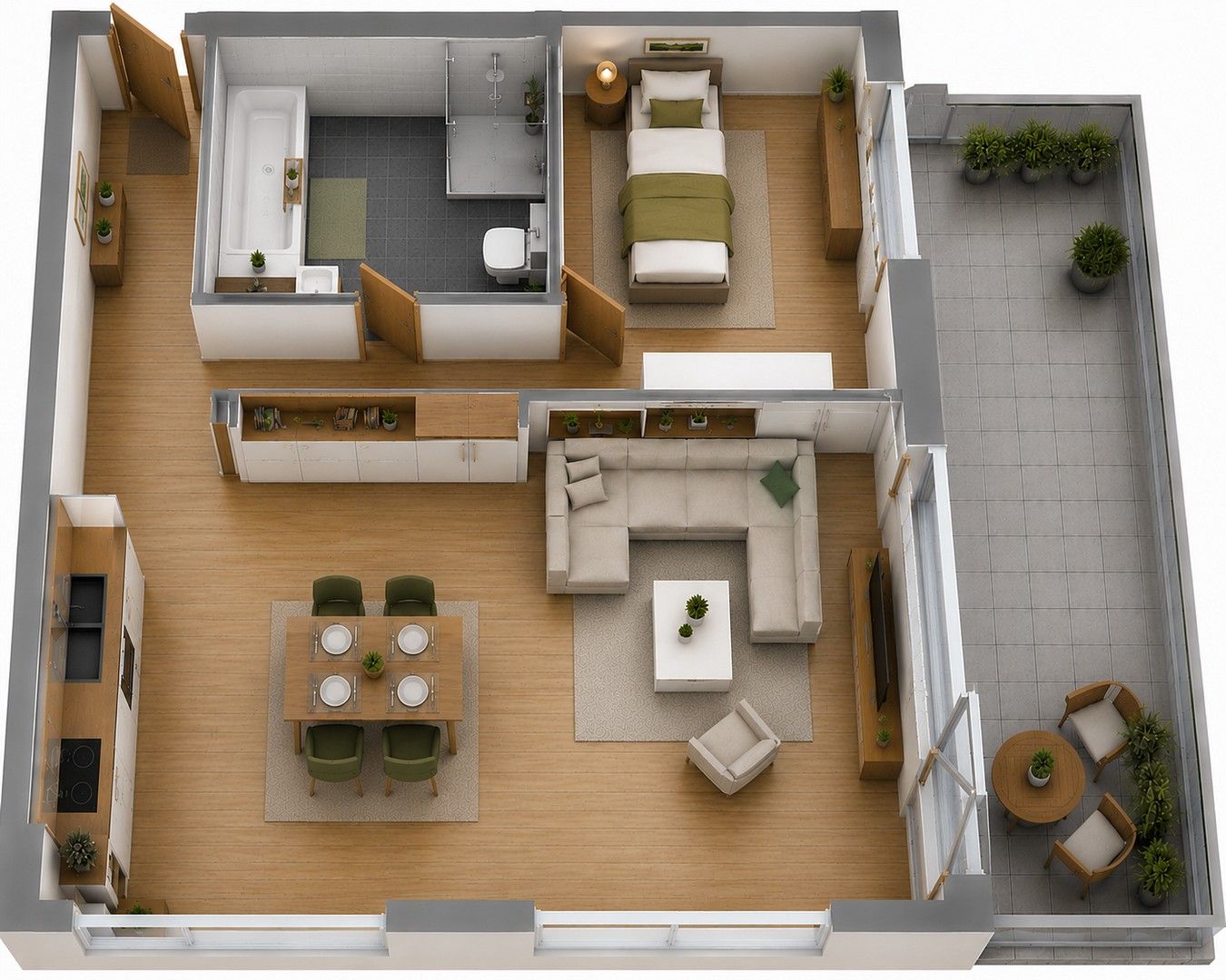 Byt 2+1 · 77 m² · , Bádensko-Württembersko - 3