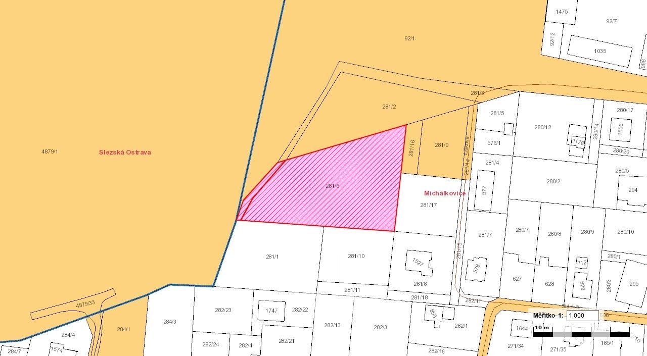 Prodej pozemek pro bydlení - Liškova, Ostrava