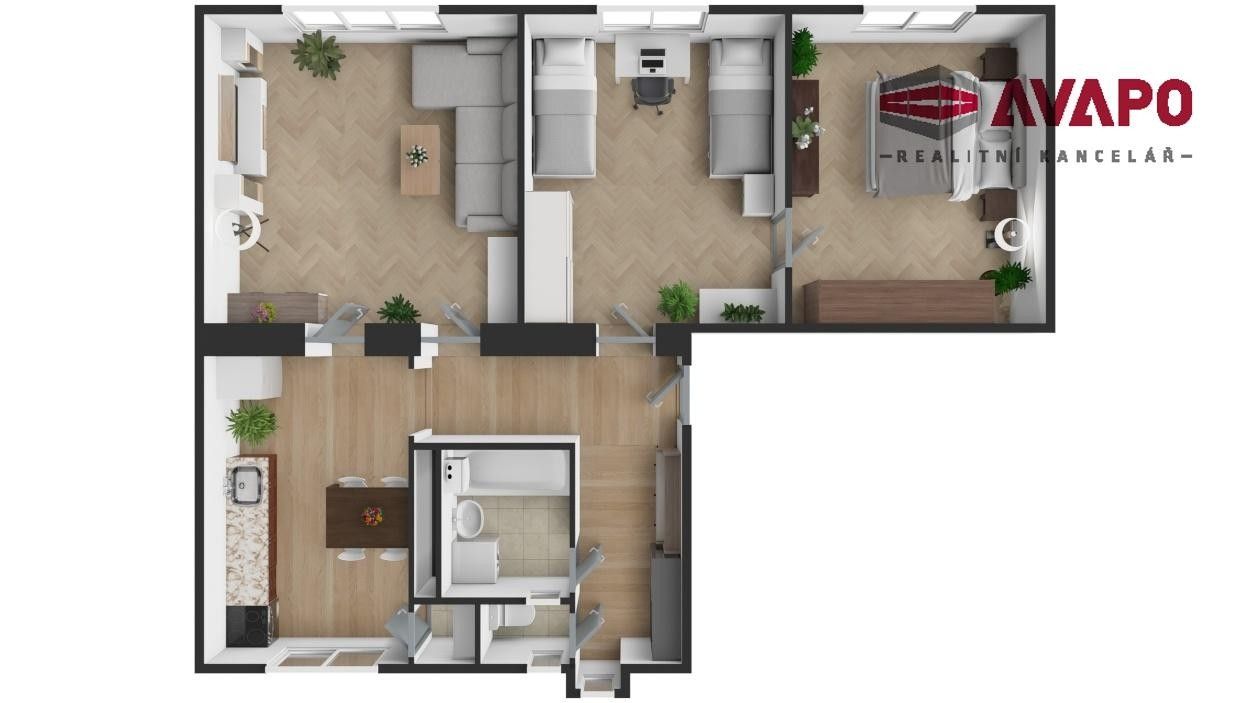 Pronájem byt 3+1 - Na Valech, Opava, 80 m²