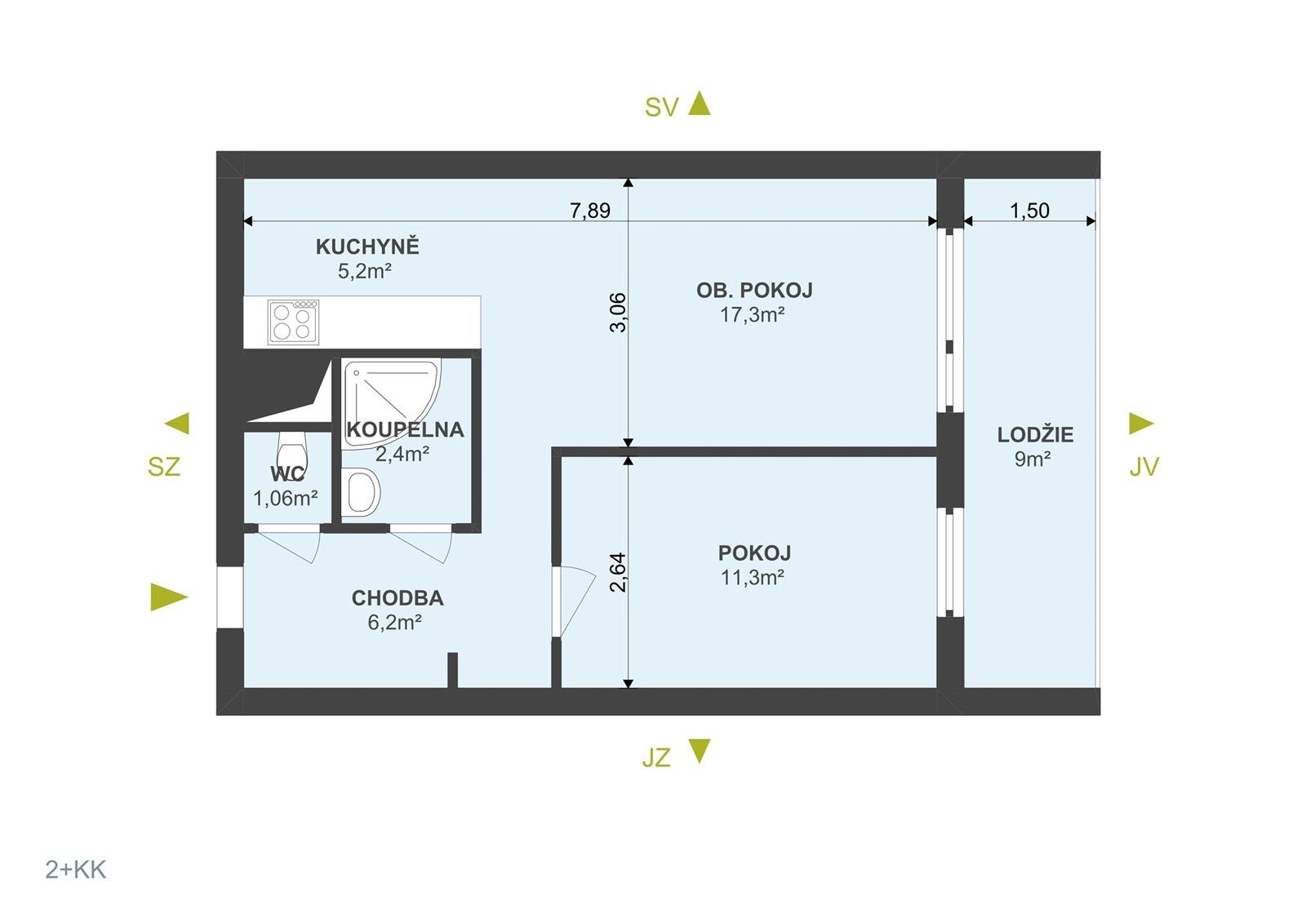 Byt 2+kk · 55 m² · Jungmannova  , Hradec Králové Pražské Předměstí - 4