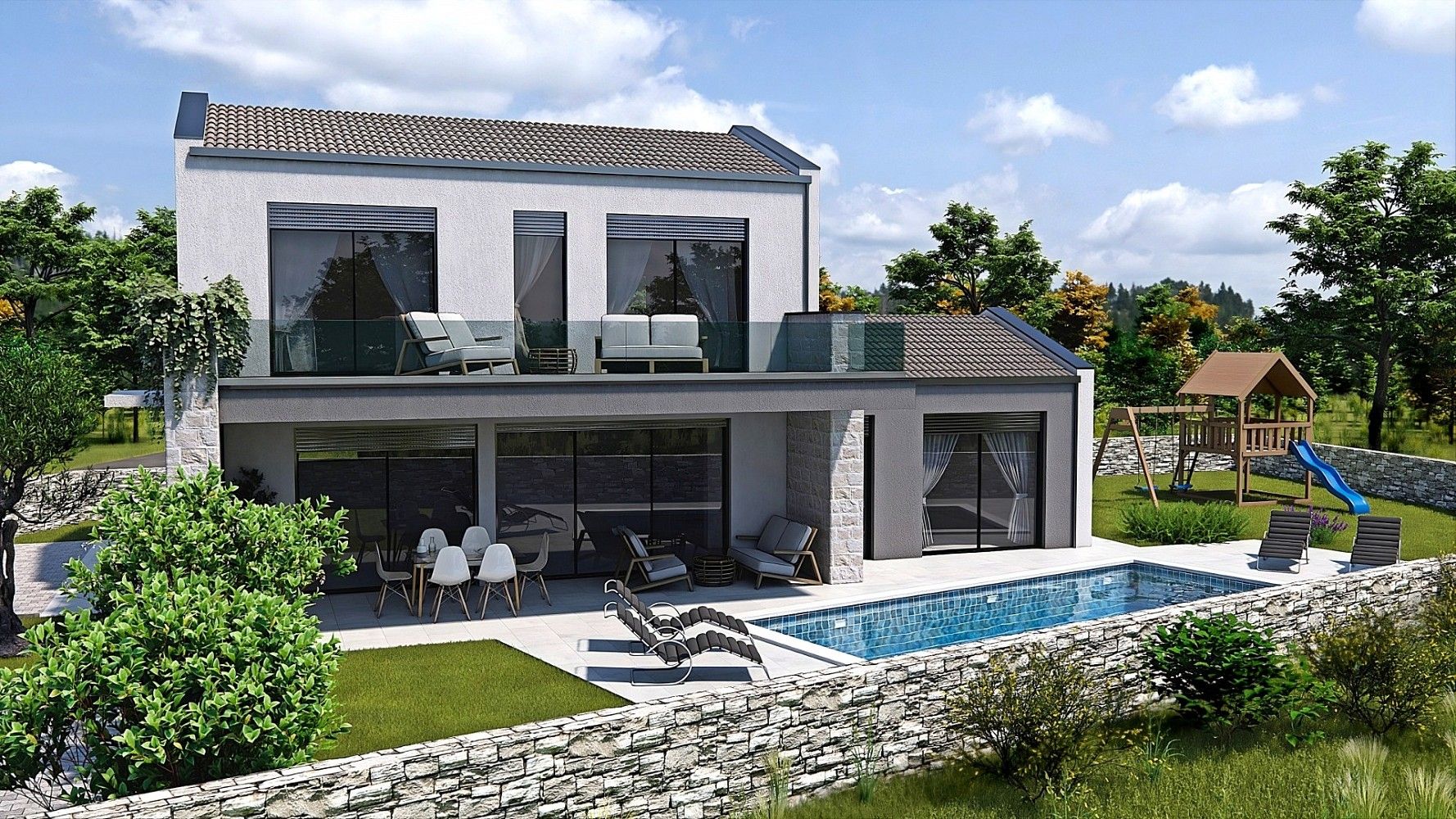 Rodinné domy, Tinjan, Istarska županija, Chorvatsko, 131 m² - 1