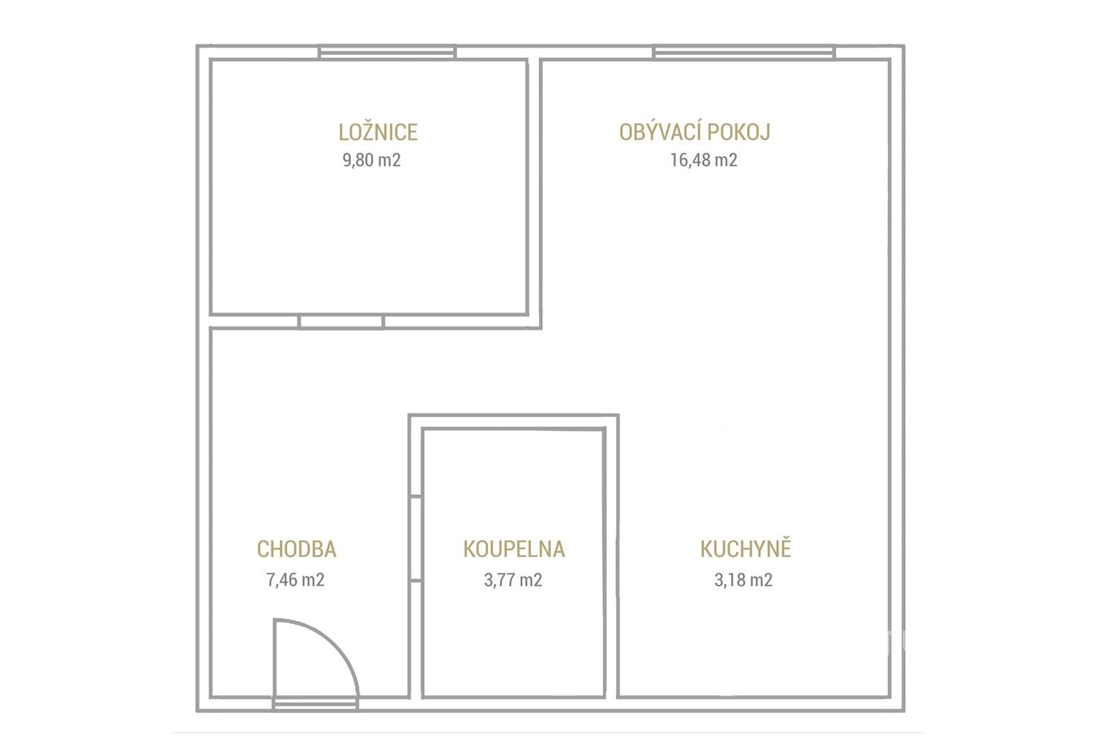 Byt 2+kk · 40 m² · Bohuslava Vrbenského 1084, Most - 4