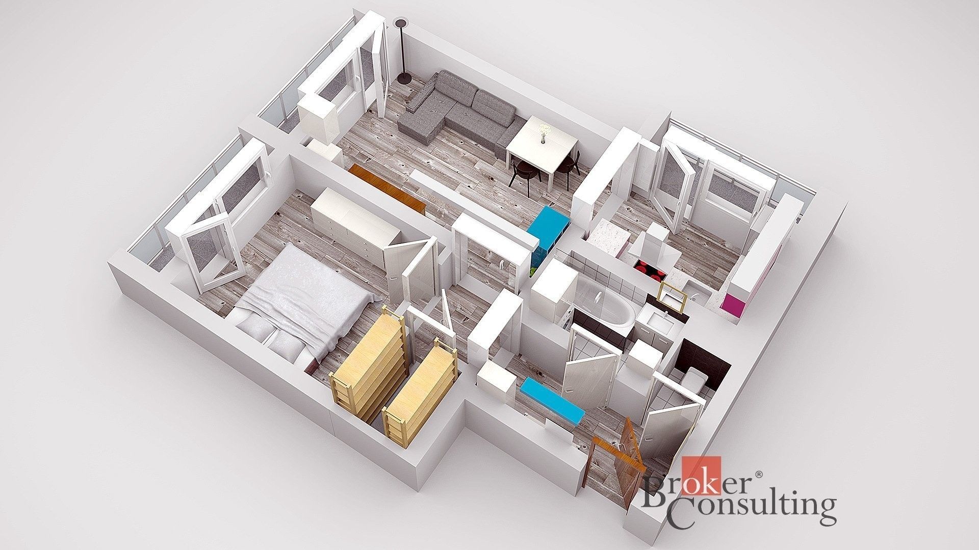 Byt 2+1 · 53 m² · Ukrajinská, Kladno - 3