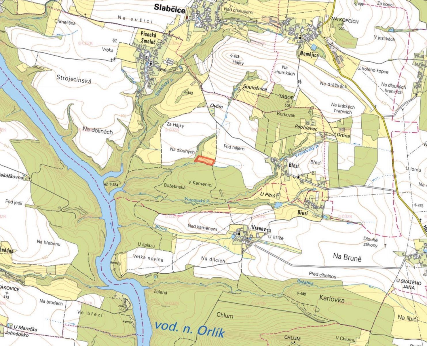 Prodej louka - Písecká Smoleč, Slabčice