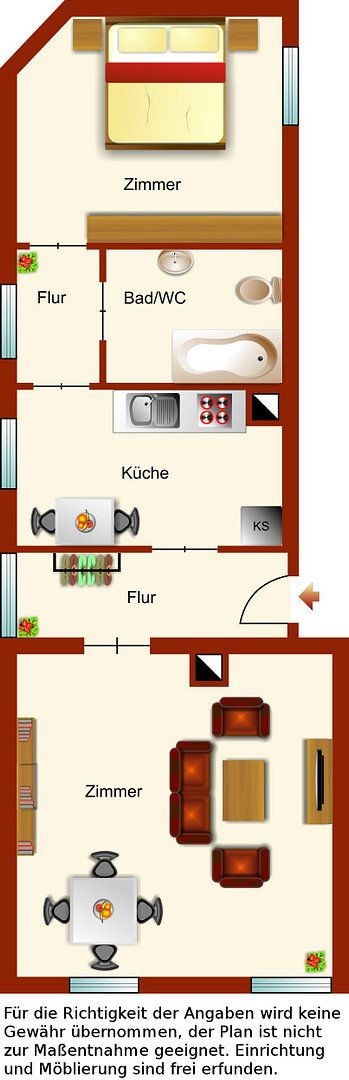 2+1, Fürth Fürth Bayern 90765, 60 m² - 2