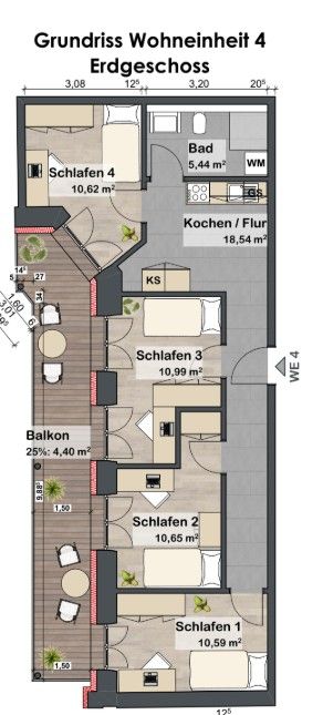 Byty, Fürther Str. 42A Nürnberg Gostenhof Rosenau Bayern 90429, 71 m² - 2