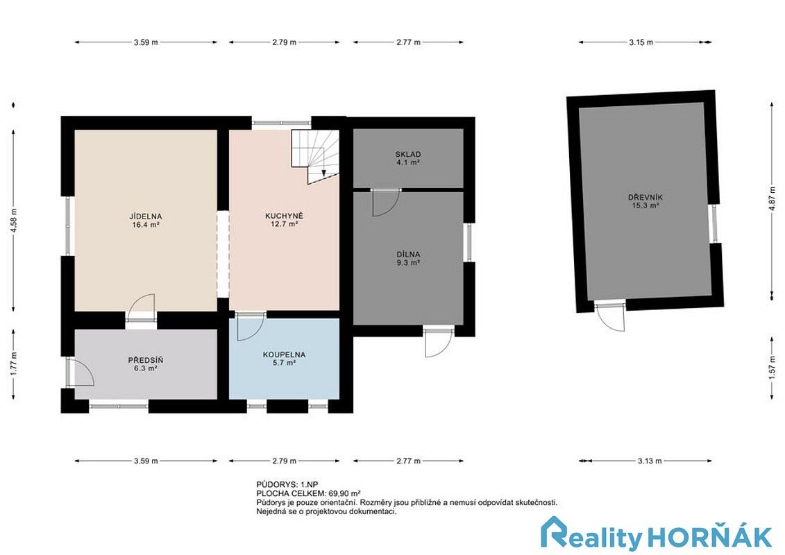 Prodej chalupa - Malšice - Staré Lány, okres Tábor, Jihočeský kraj, 88 m² - 2
