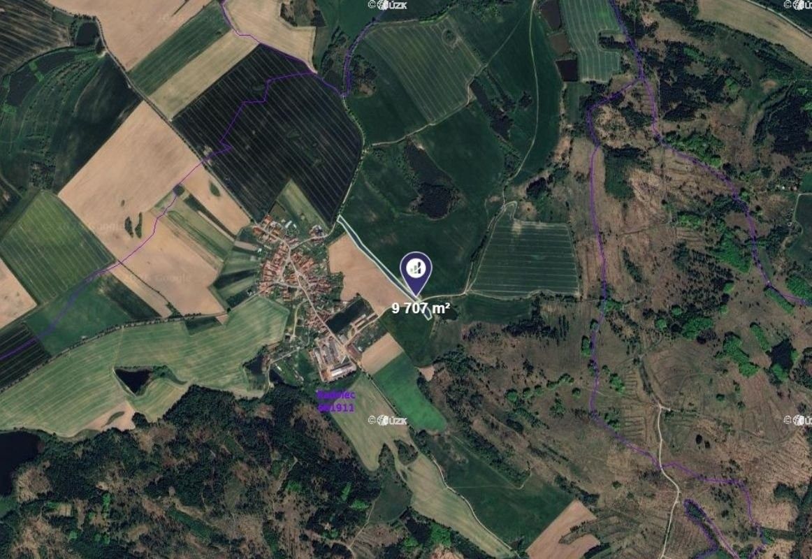 Prodej louka - Kadolec, 9 707 m²