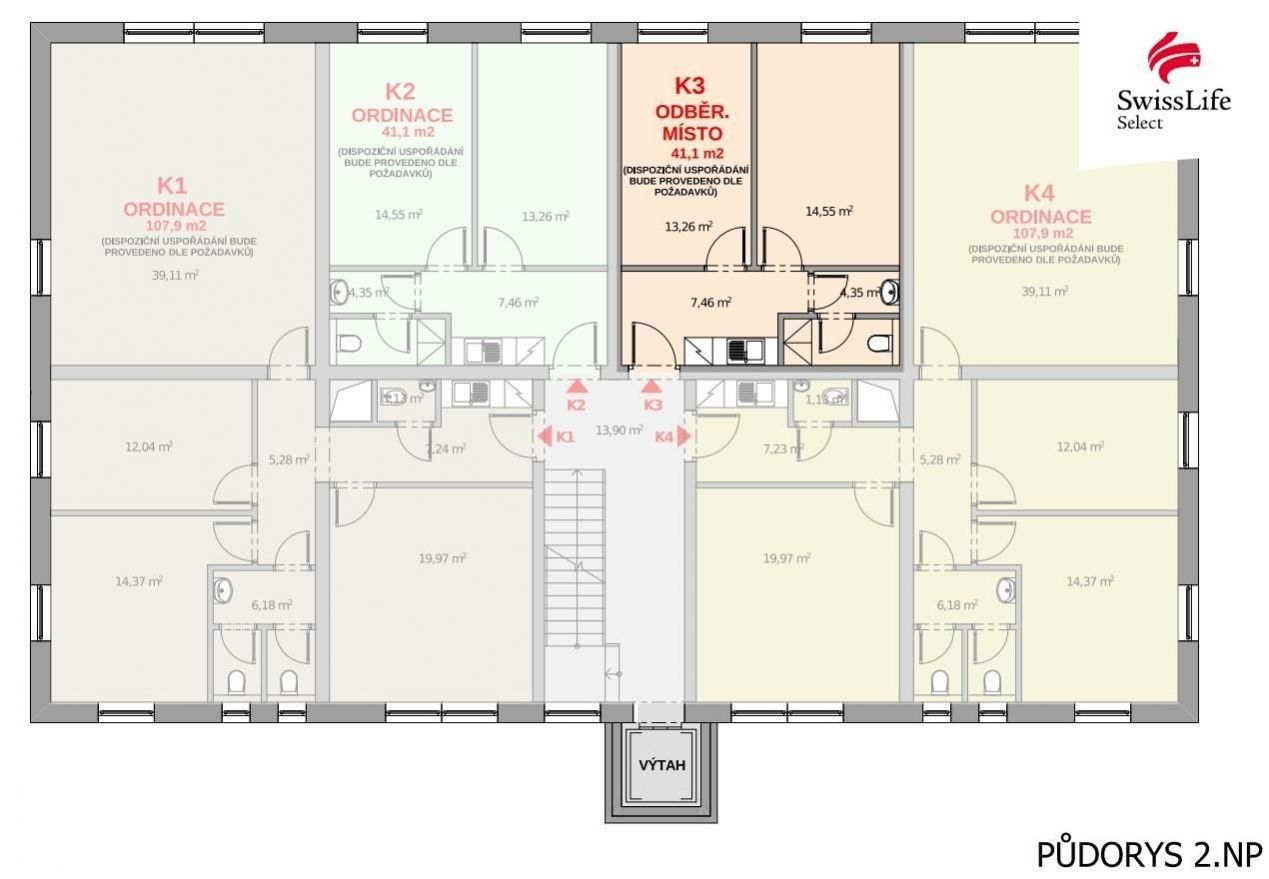 Kanceláře, Polná, 41 m² - 1