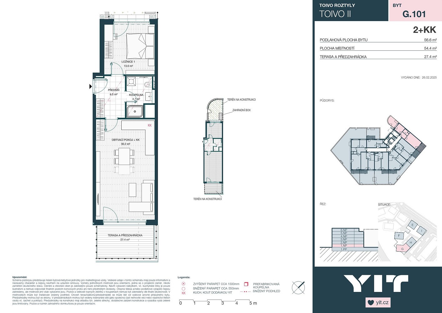 2+kk, Komárkova, Praha 4 - Chodov, 54 m² - 2