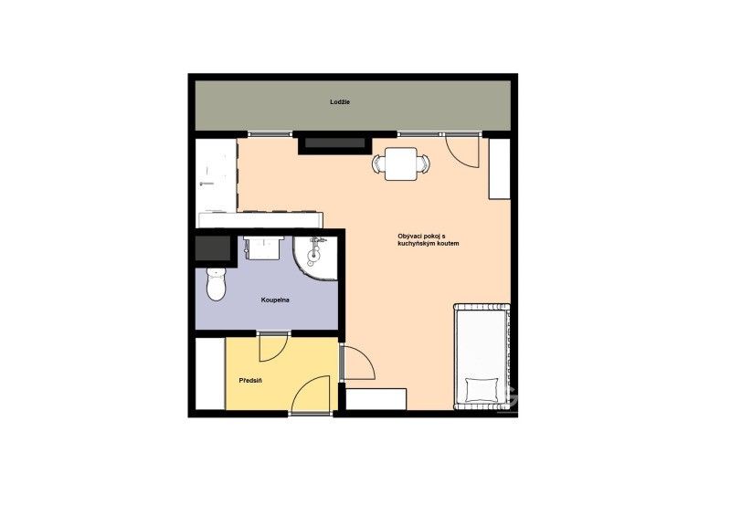 1+kk, Bramboříková, Praha, 32 m² - 2