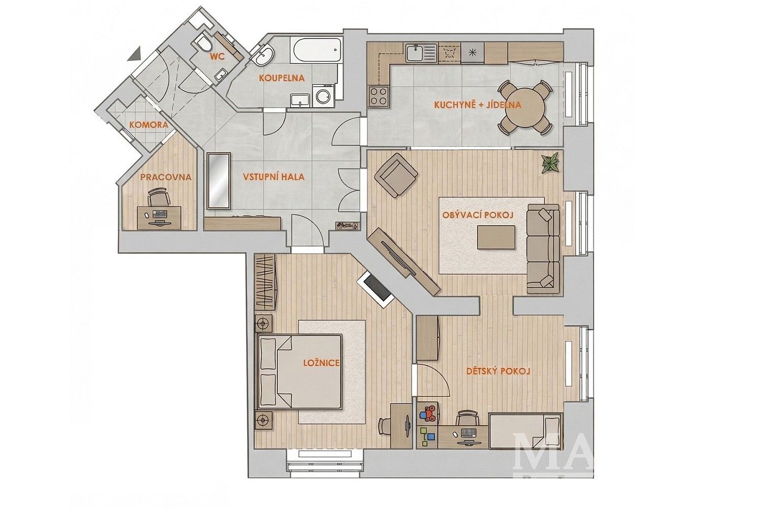 Prodej byt 3+1 - Praha - Nové Město, okres Praha 2, Hlavní město Praha, 108 m² - 5