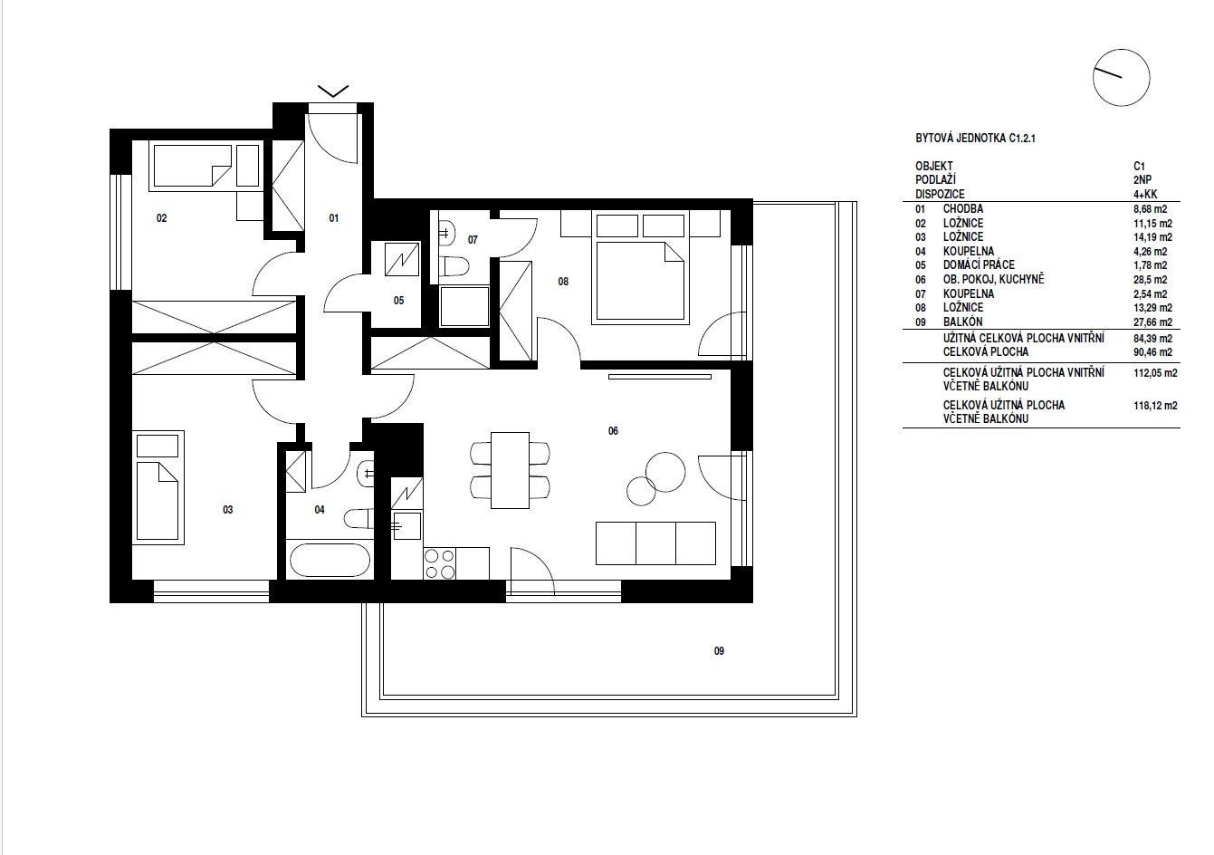 Byt 4+kk · 118 m² · U Židovského hřbitova 2133, Beroun Beroun-Město - 3