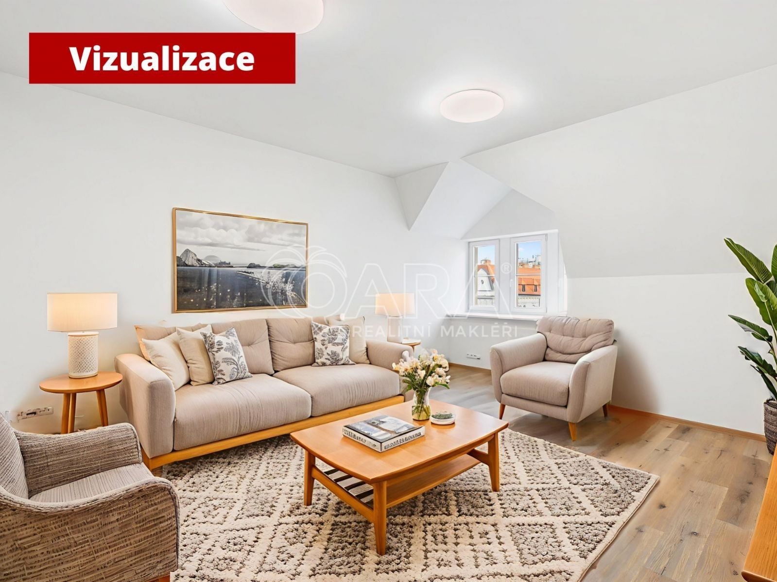 Byt 3+kk · 74 m² · Římská, Praha - 3