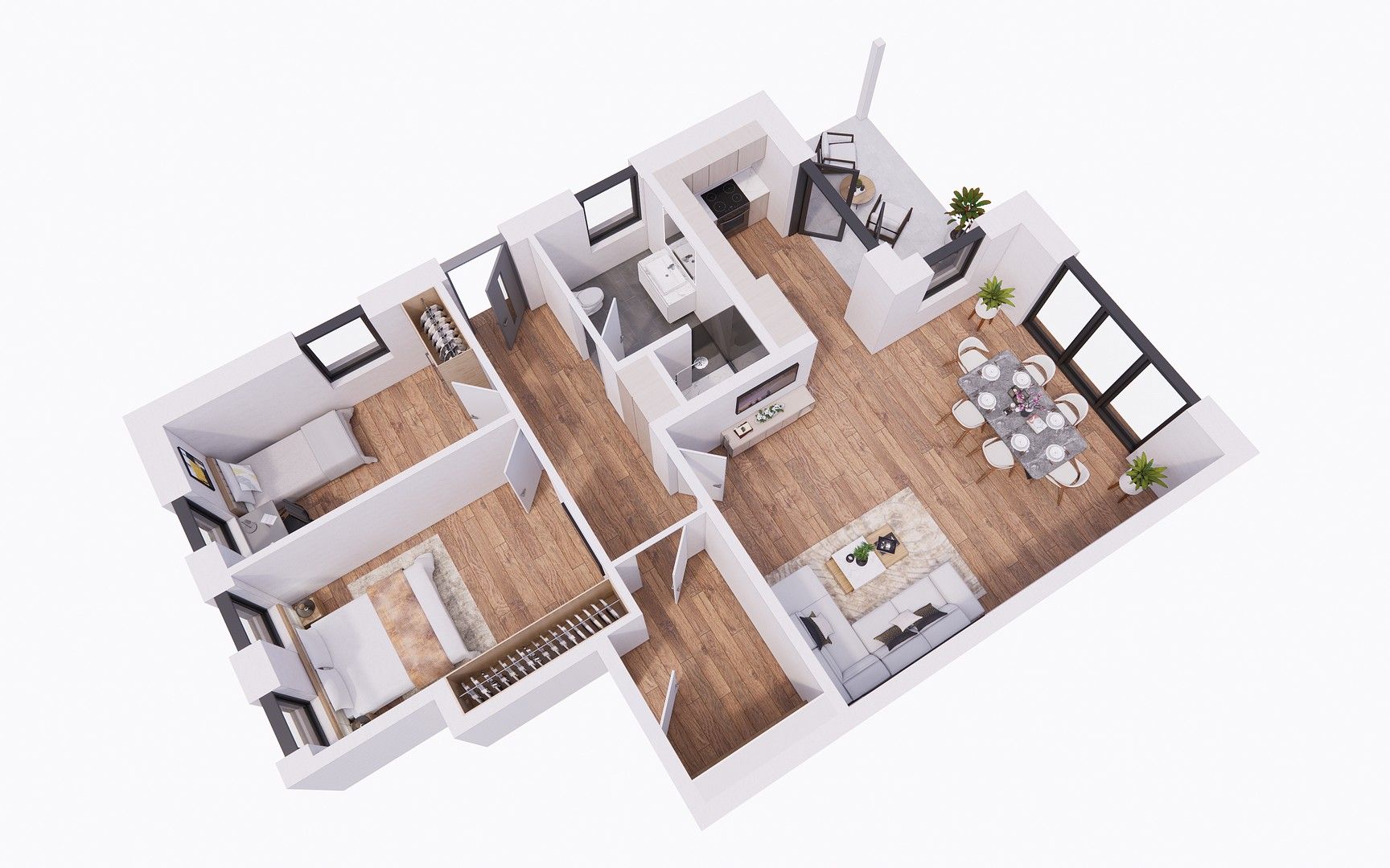 Byt 3+1 · 92 m² · Peter-Otto-Meyer-Weg 1, , Dolní Sasko - 3