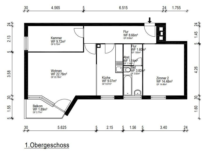 3+1, Egisheimer Weg 10 Berlin Buckow Berlin 12349, 72 m² - 1