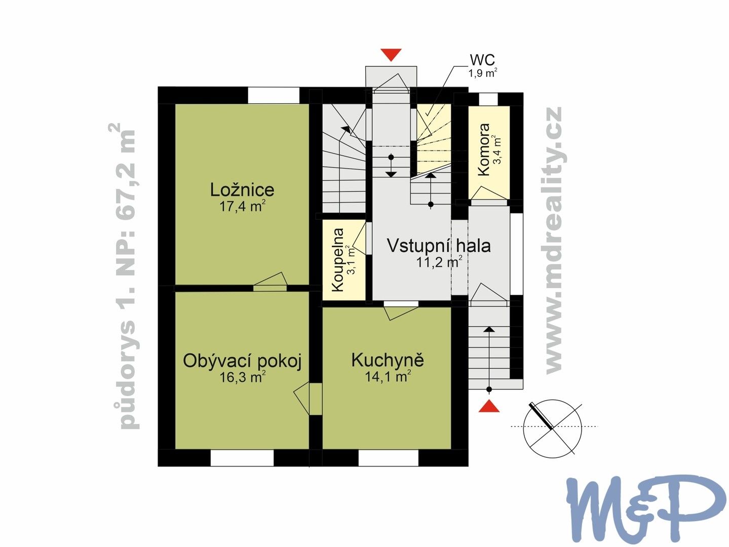 Rodinné domy, Dukelská, Třebíč Podklášteří, 161 m² - 2