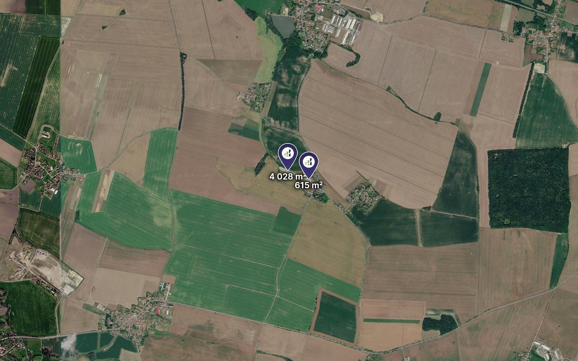 Zemědělské pozemky, Slepotice, 580 m² - 2