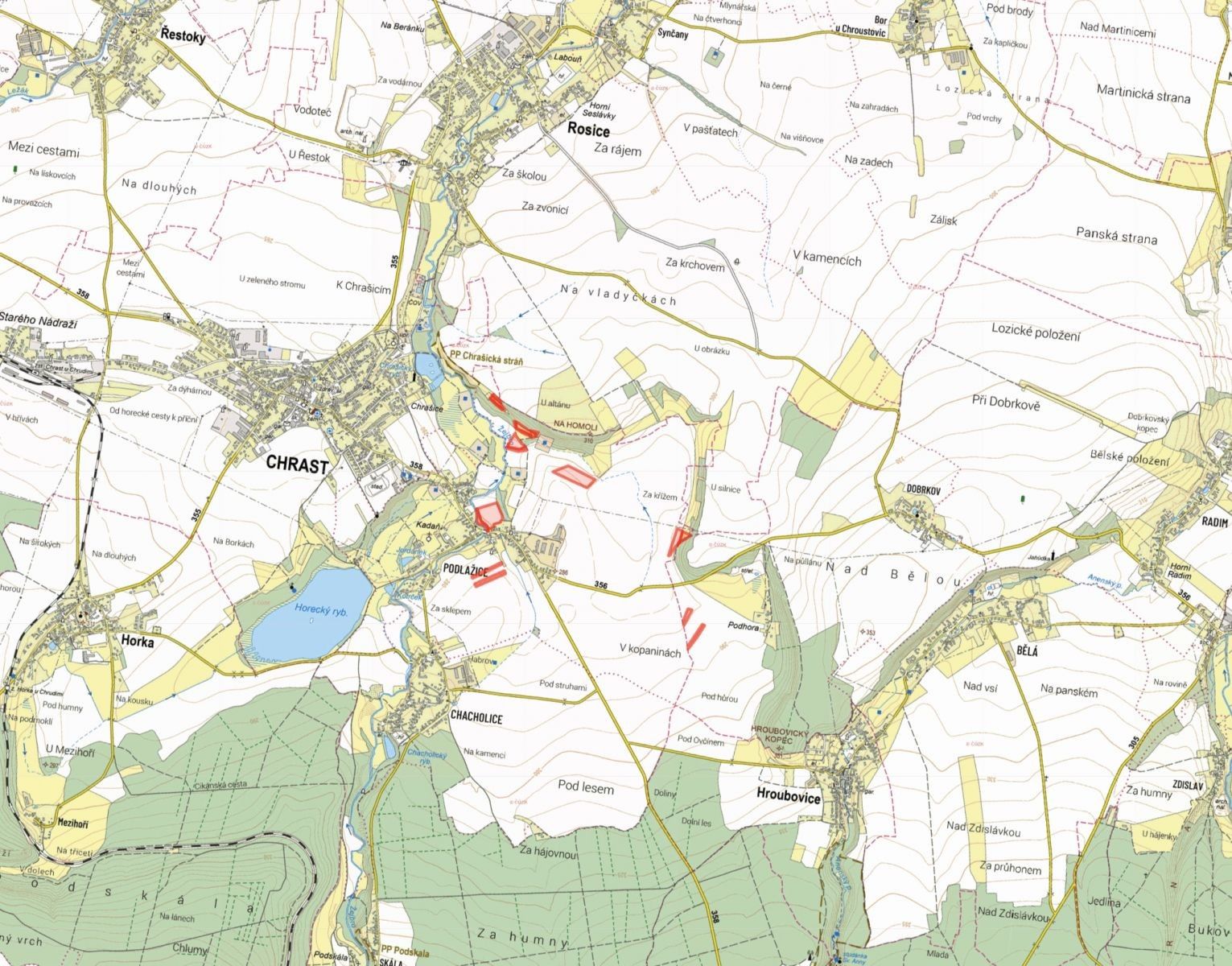 Zemědělské pozemky, Chrast Podlažice - 2