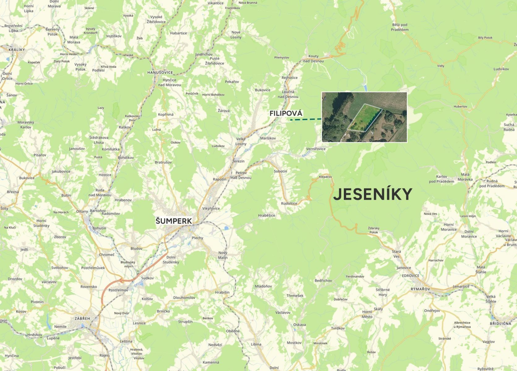 Pozemek pro bydlení · Loučná nad Desnou Filipová - 3