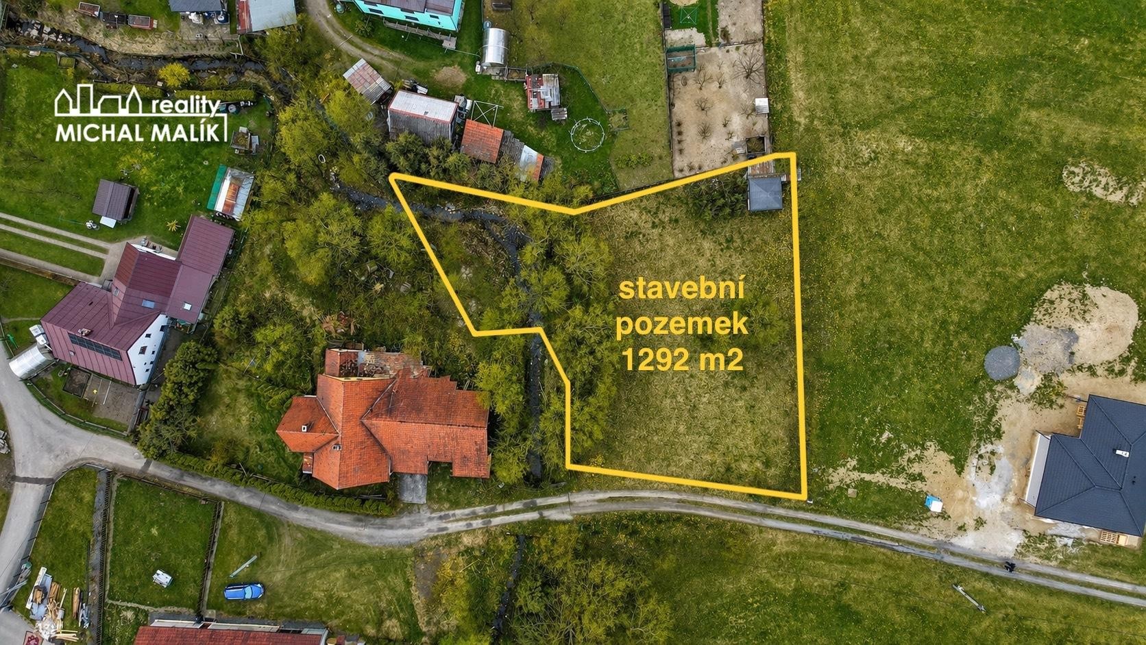 Pozemky pro bydlení, Kozlovice, 1 292 m² - 1