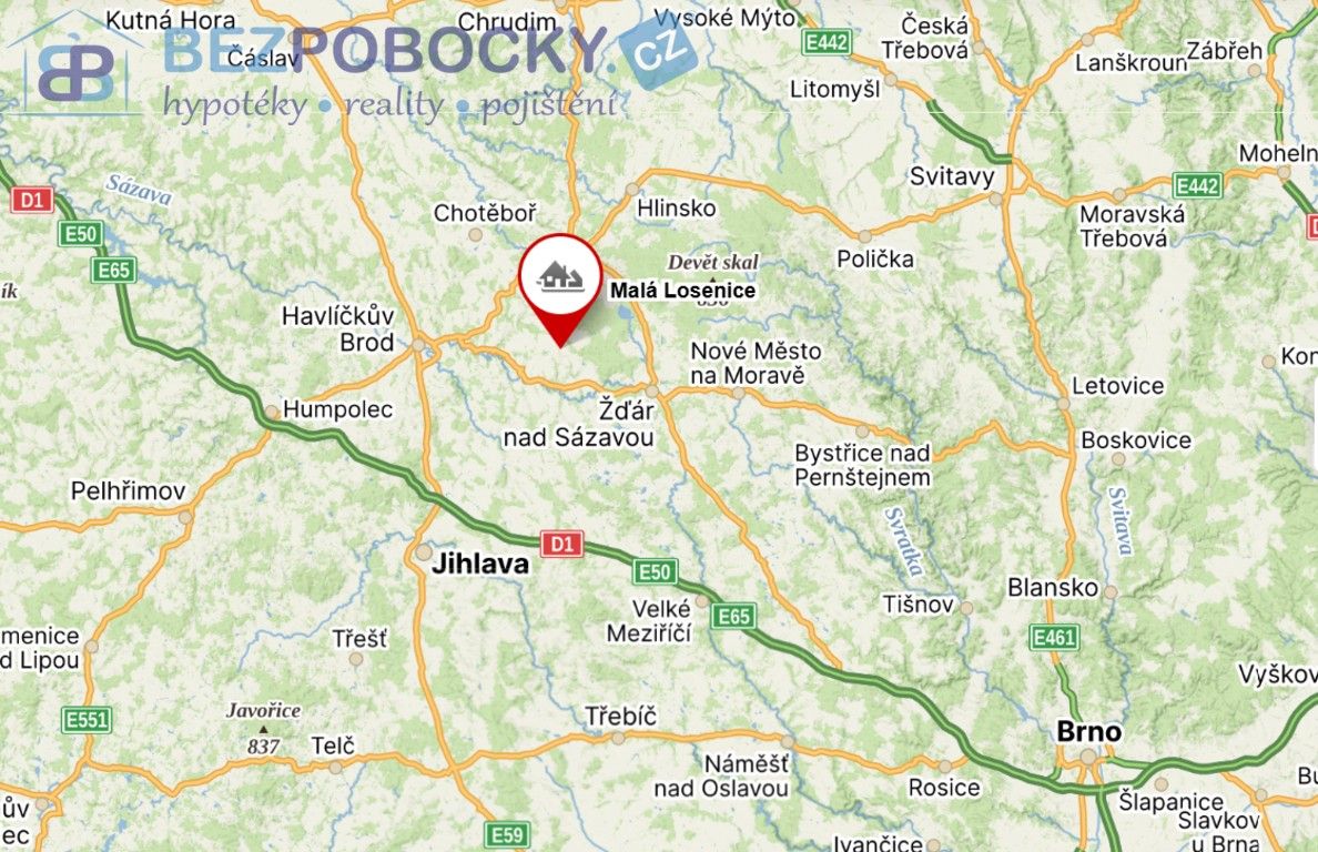 Prodej pozemek pro bydlení - Malá Losenice, 1 196 m² - 5