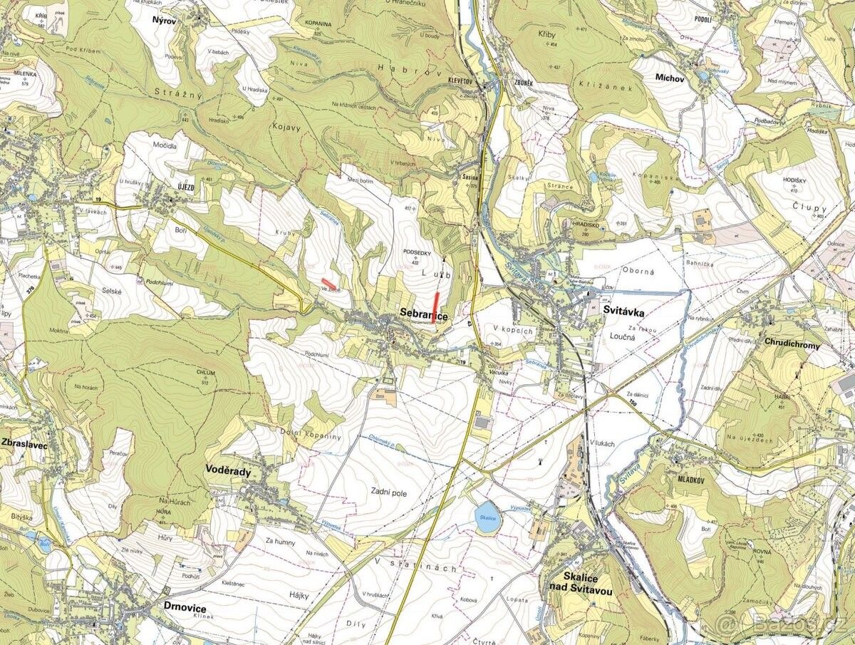 Pozemky pro bydlení, Sebranice u Boskovic, 679 31