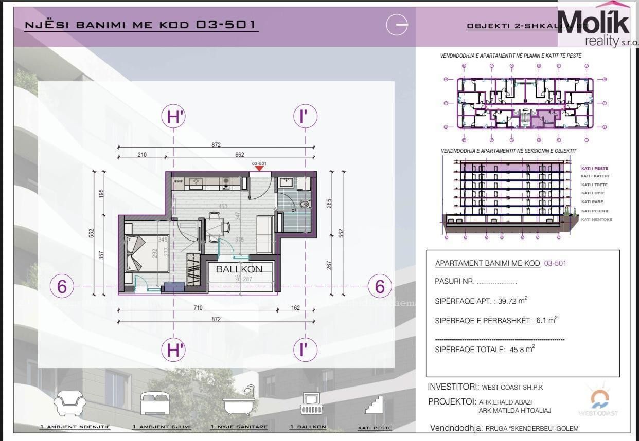 Prodej byt 2+kk - Golem, 40 m²