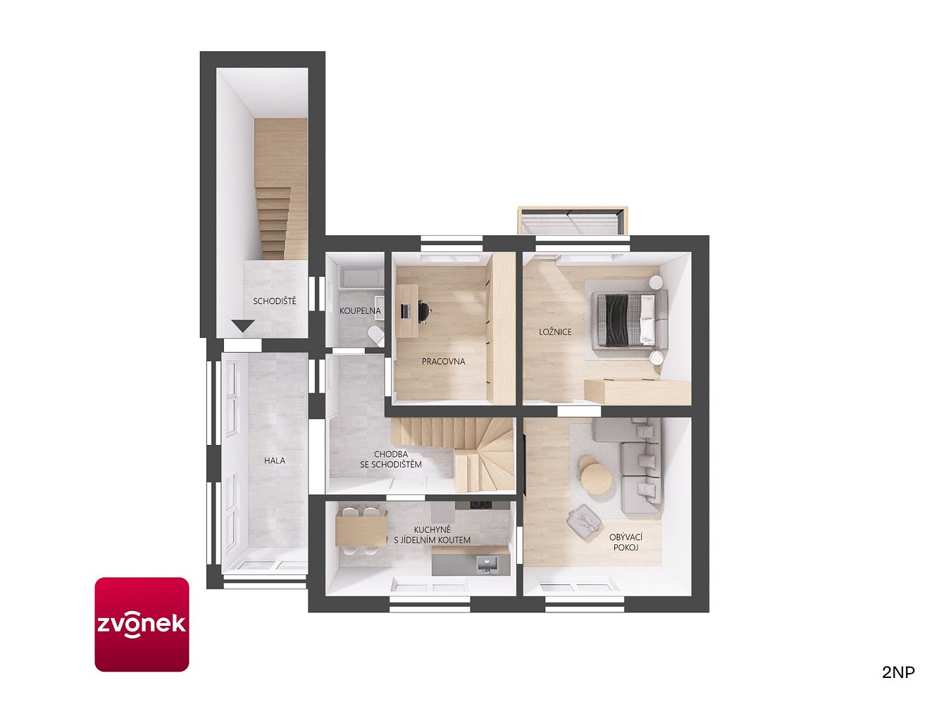 Prodej kancelář - Lešenská, Zlín - Kostelec, 284 m² - 5