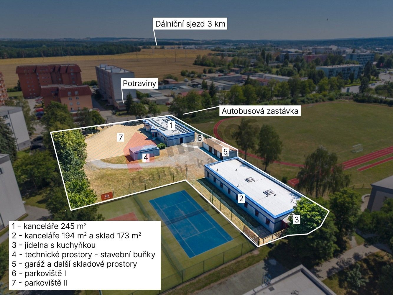 Kanceláře, Sezimovo Ústí, okres Tábor, Jihočeský kraj, 712 m² - 1