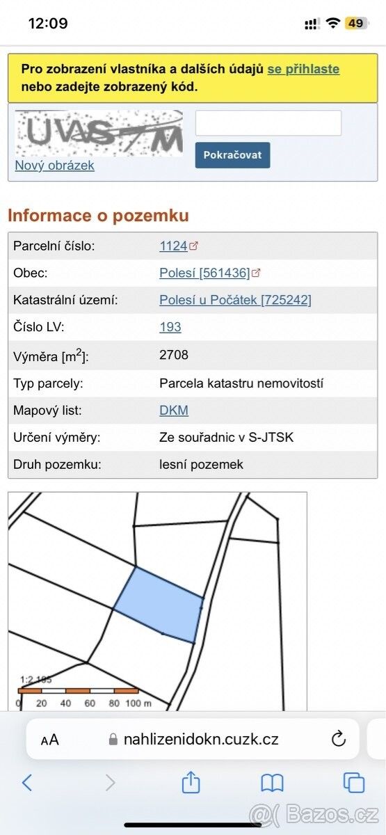 Prodej les - Pelhřimov, 393 01, 2 708 m²