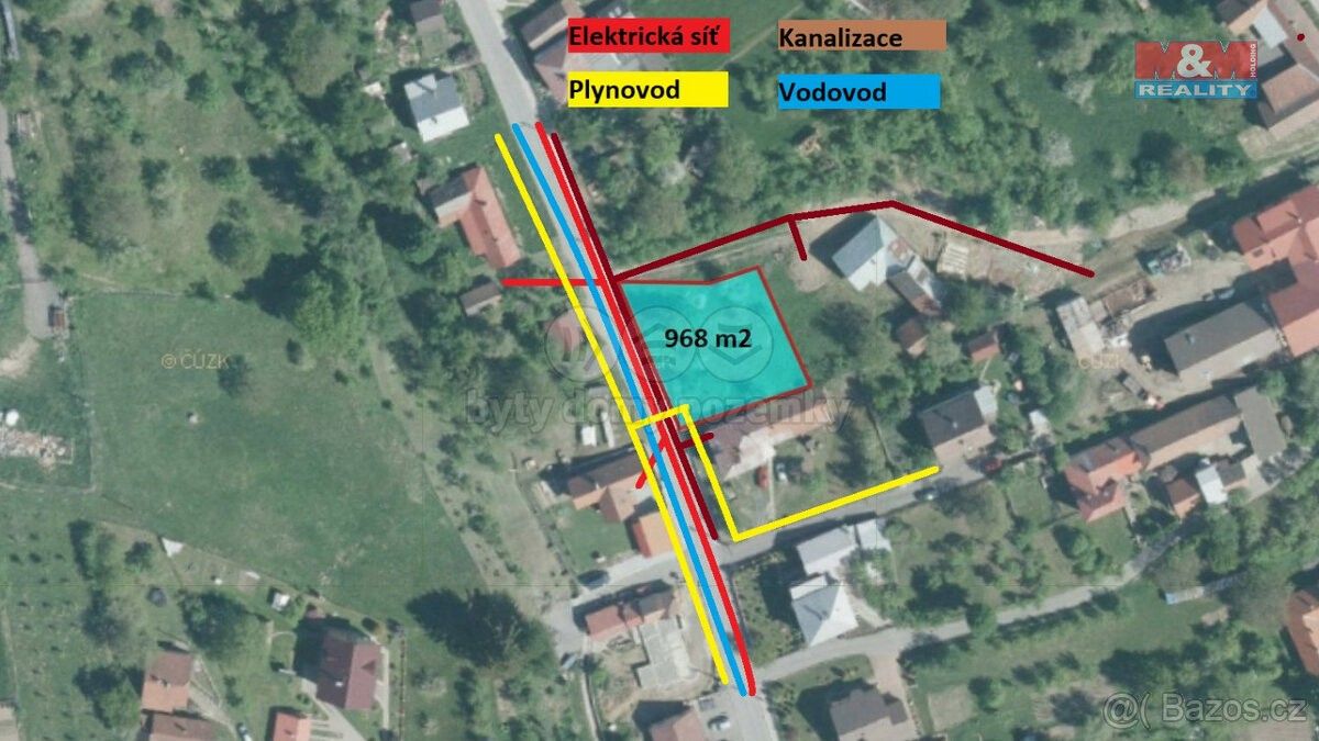 Prodej pozemek - Horní Lideč, 756 12, 968 m²