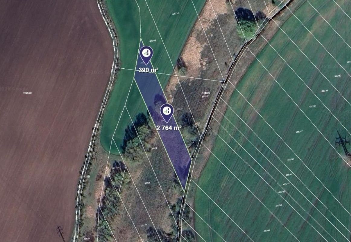 Zemědělské pozemky, Kostelec nad Labem, 6 443 m² - 2