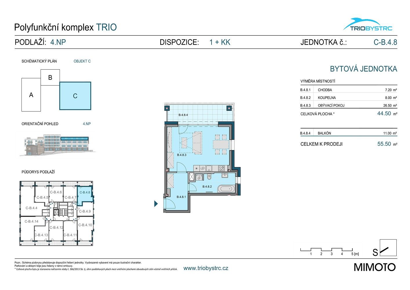 1+kk, Brno - Bystrc, okres Brno-město, Jihomoravský kraj, 45 m² - 2