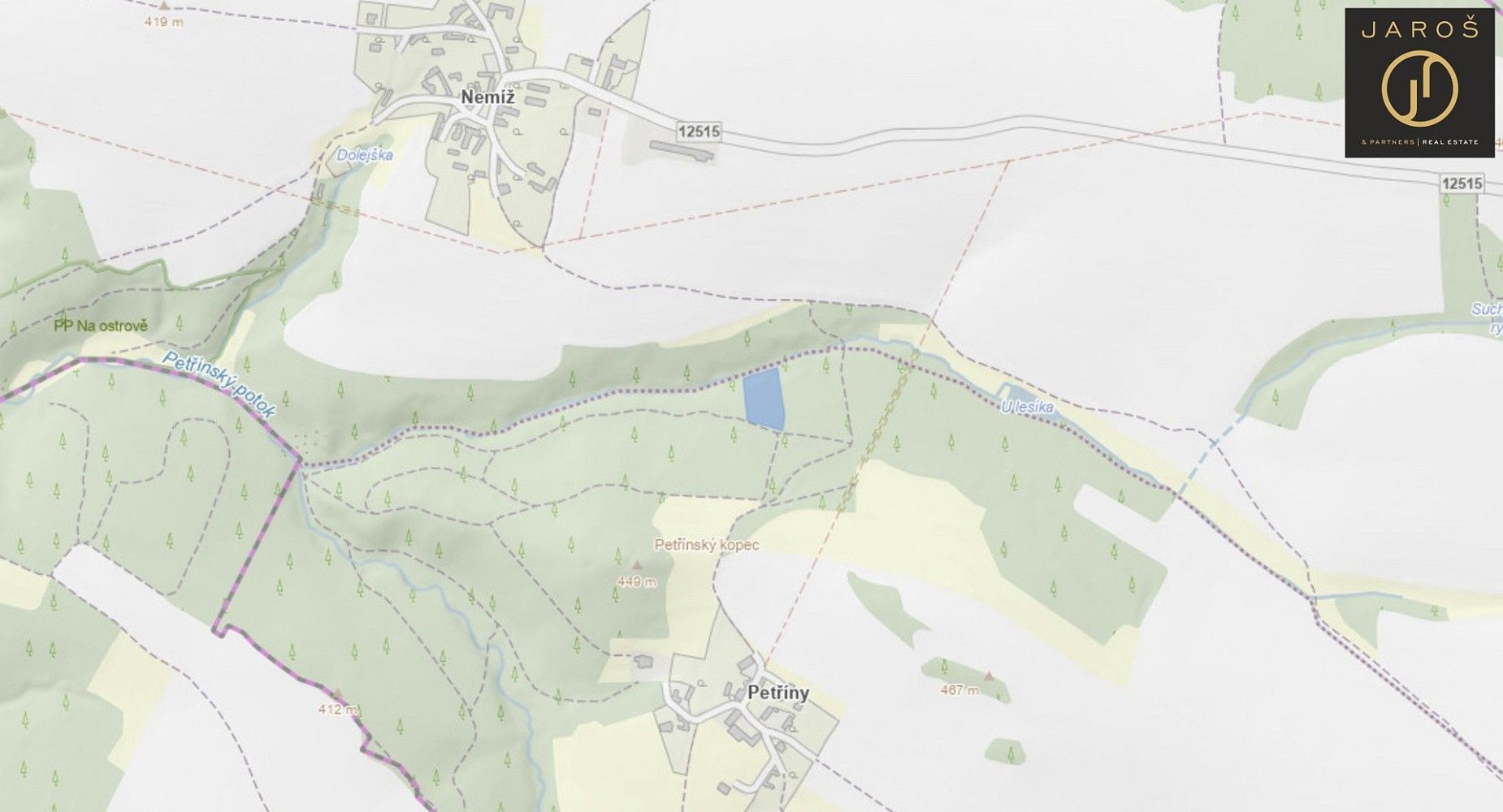 Prodej les - Tehov, okres Benešov, Středočeský kraj - 2