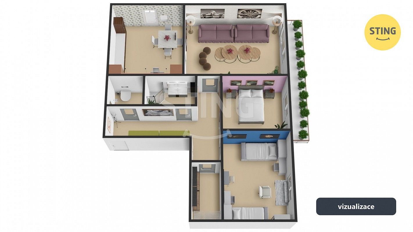 3+1, Sokolská, Přerov - Přerov I-Město, 68 m² - 2