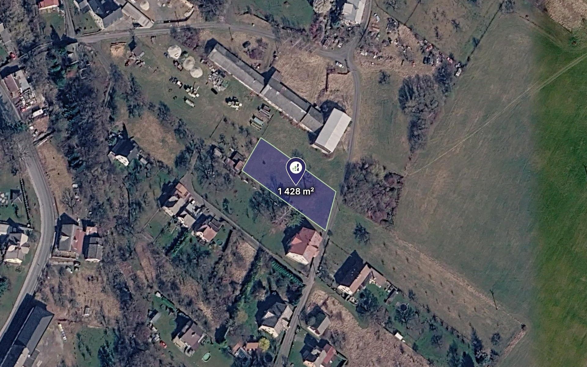 Pozemky pro bydlení, Supíkovice, 1 428 m² - 1