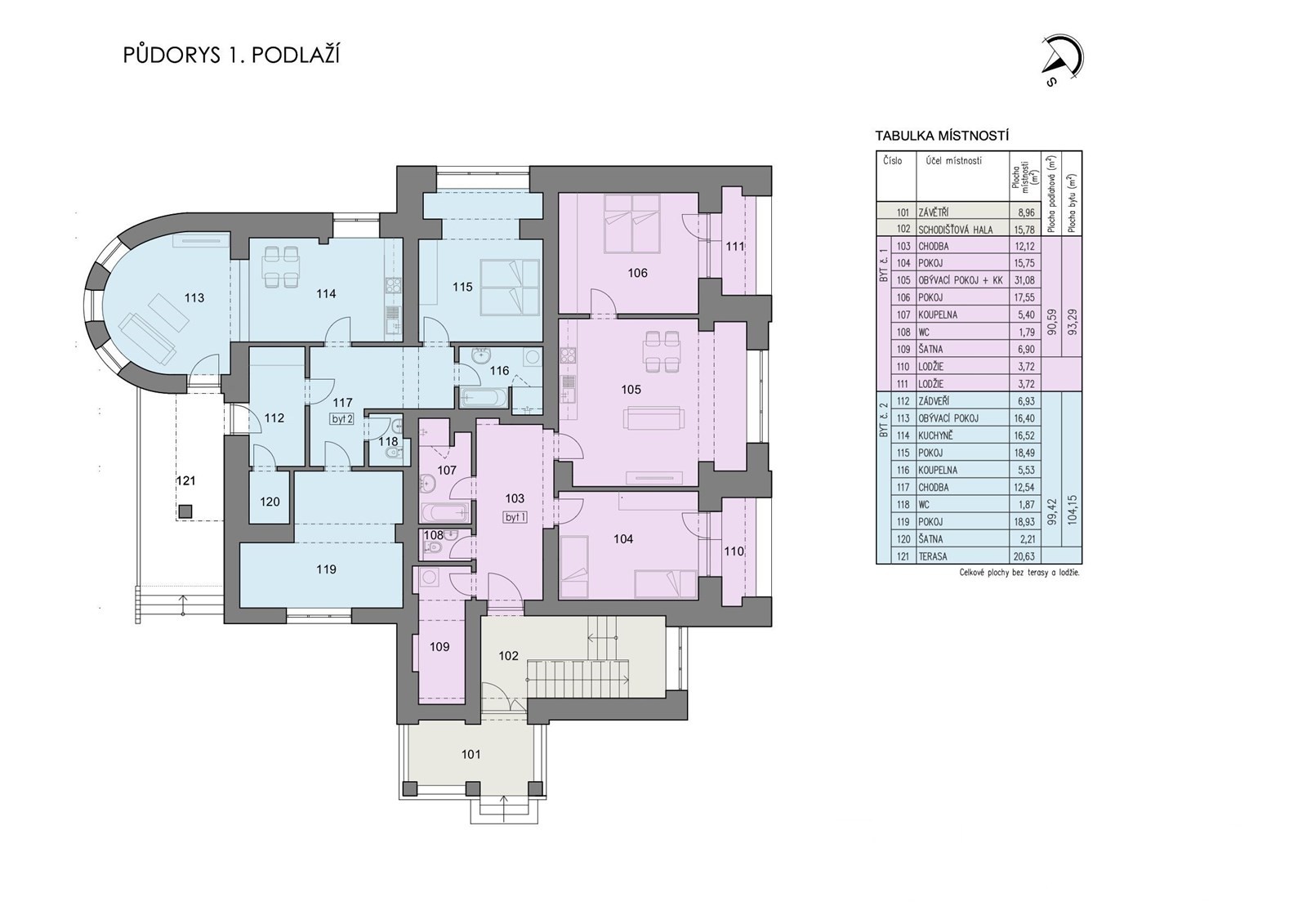Byt 3+kk · 90 m² · Rozkošská 2316, Havlíčkův Brod - 3