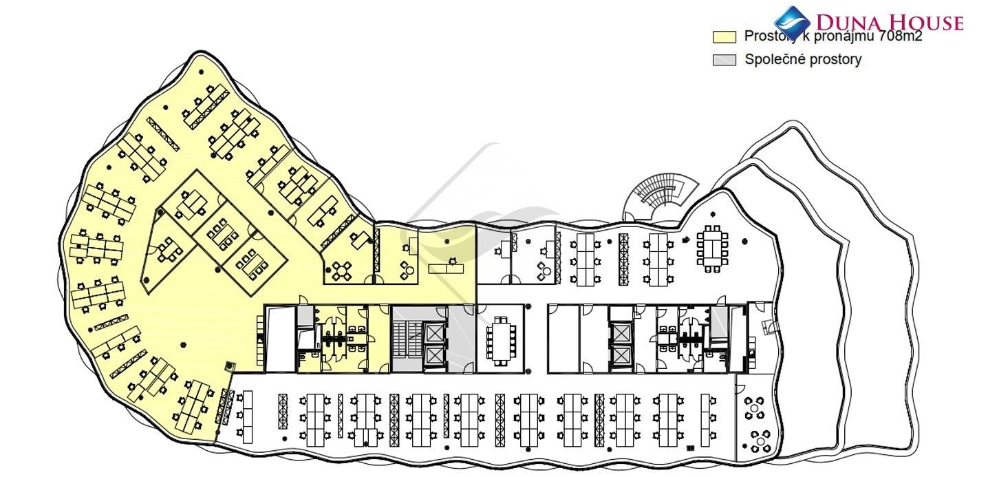 Pronájem kancelář - Českomoravská, Praha, 773 m²