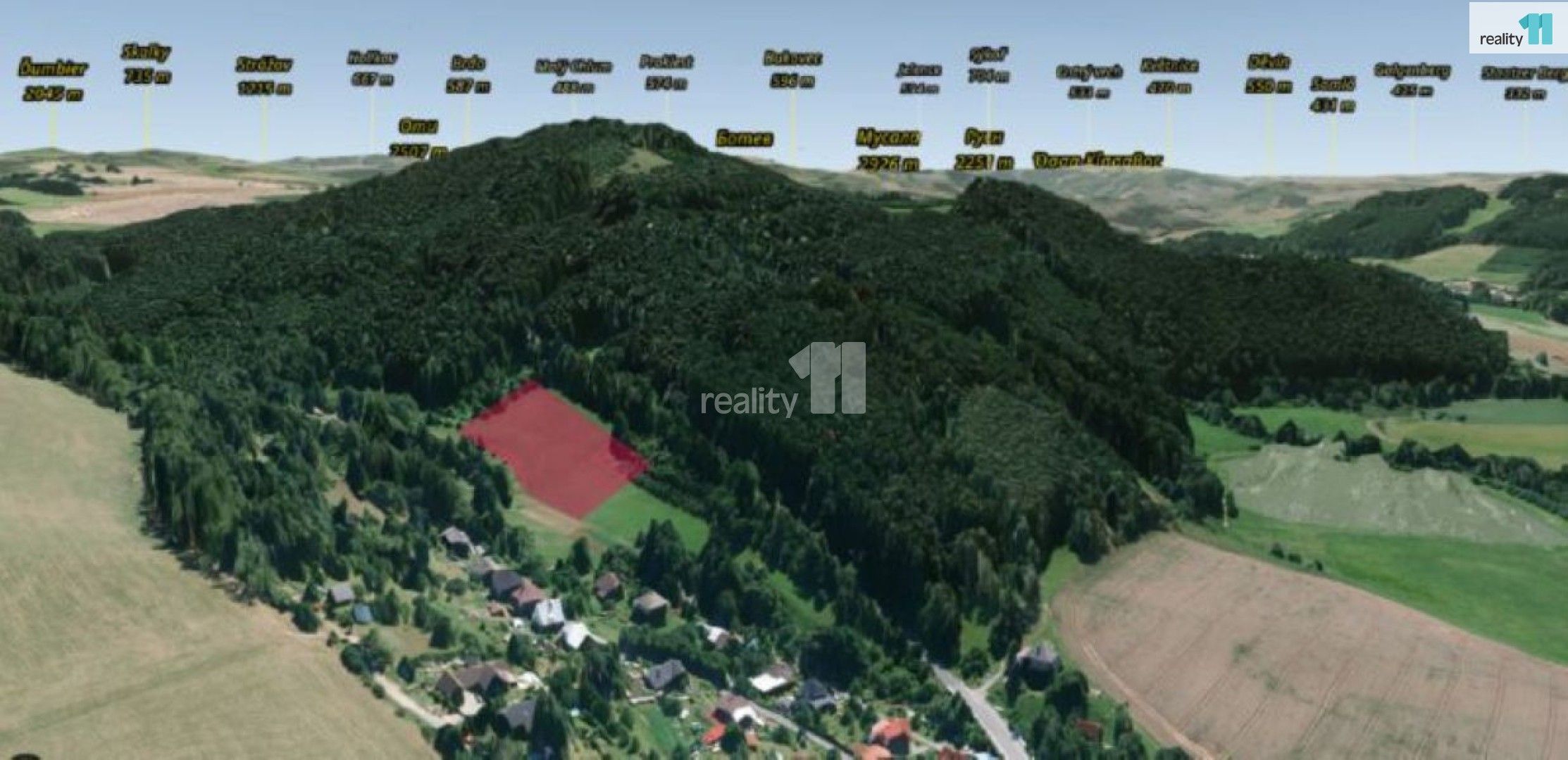 Prodej louka - Benátky, Jimramov, 11 779 m²