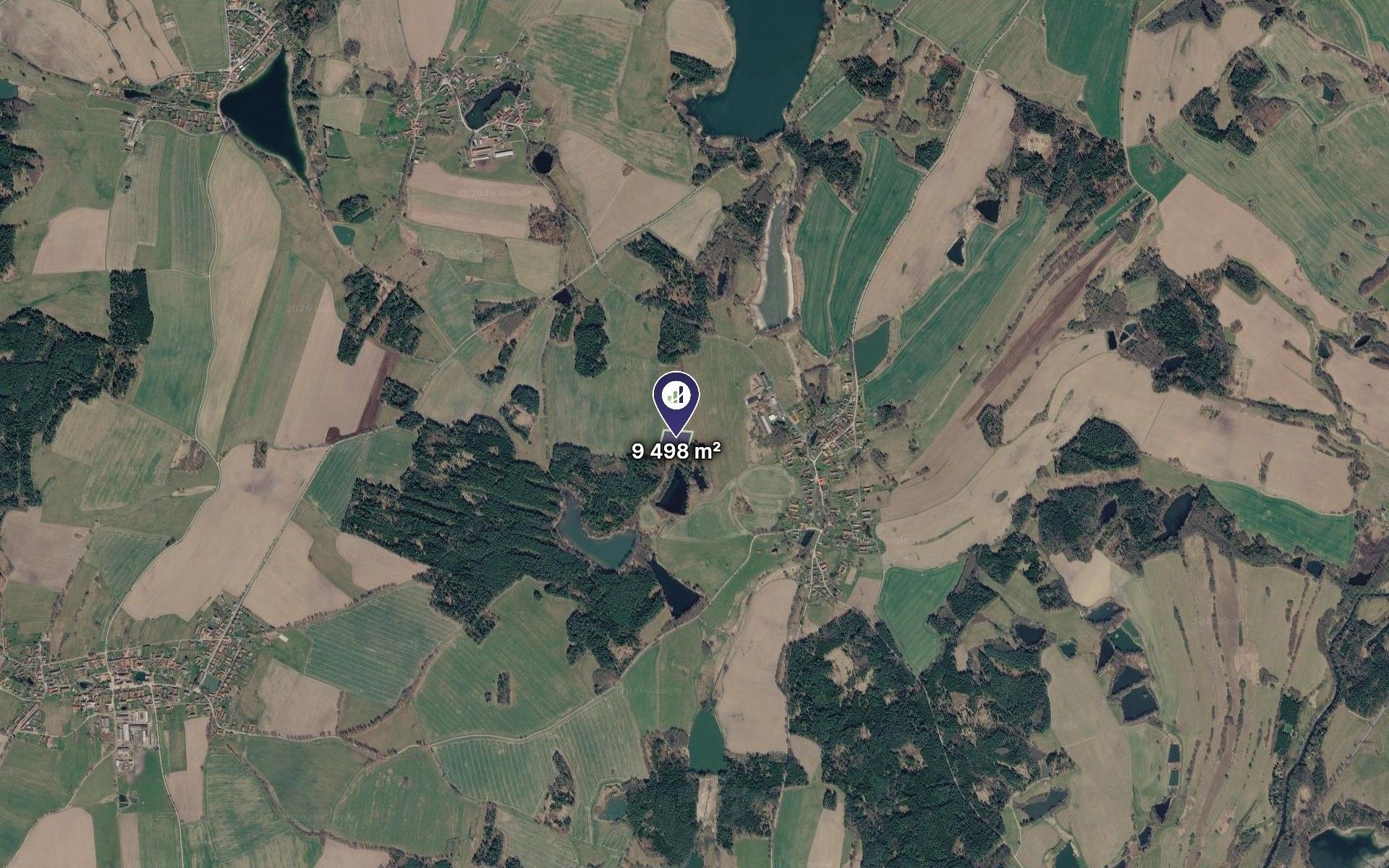 Louky, Vydří, 9 498 m² - 2