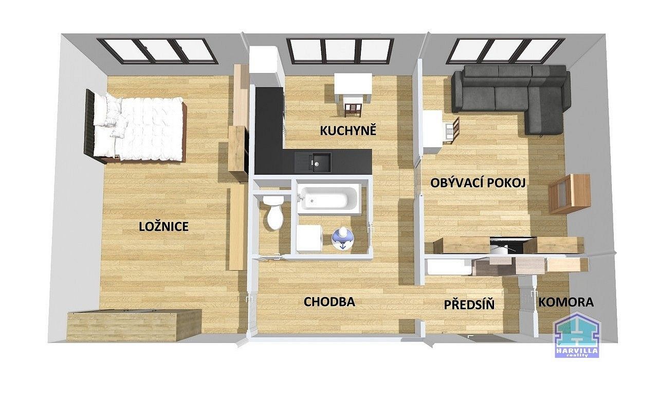 Byt 2+1 · 57 m² · Lesná, okres Tachov - 4