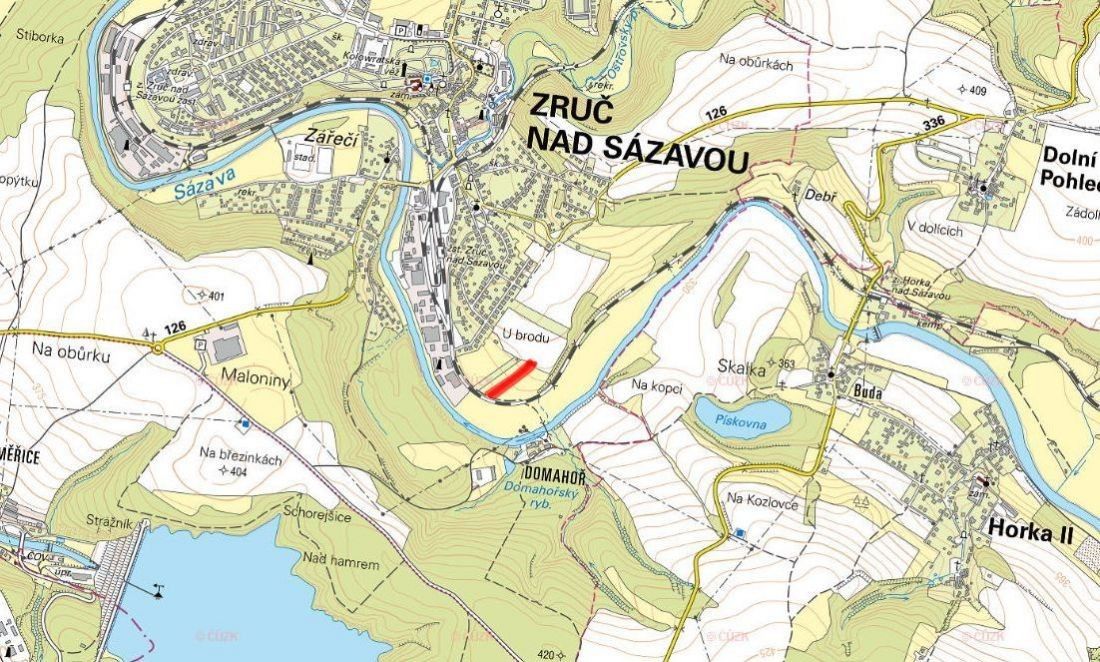Prodej pozemek pro bydlení - Zruč nad Sázavou - 5