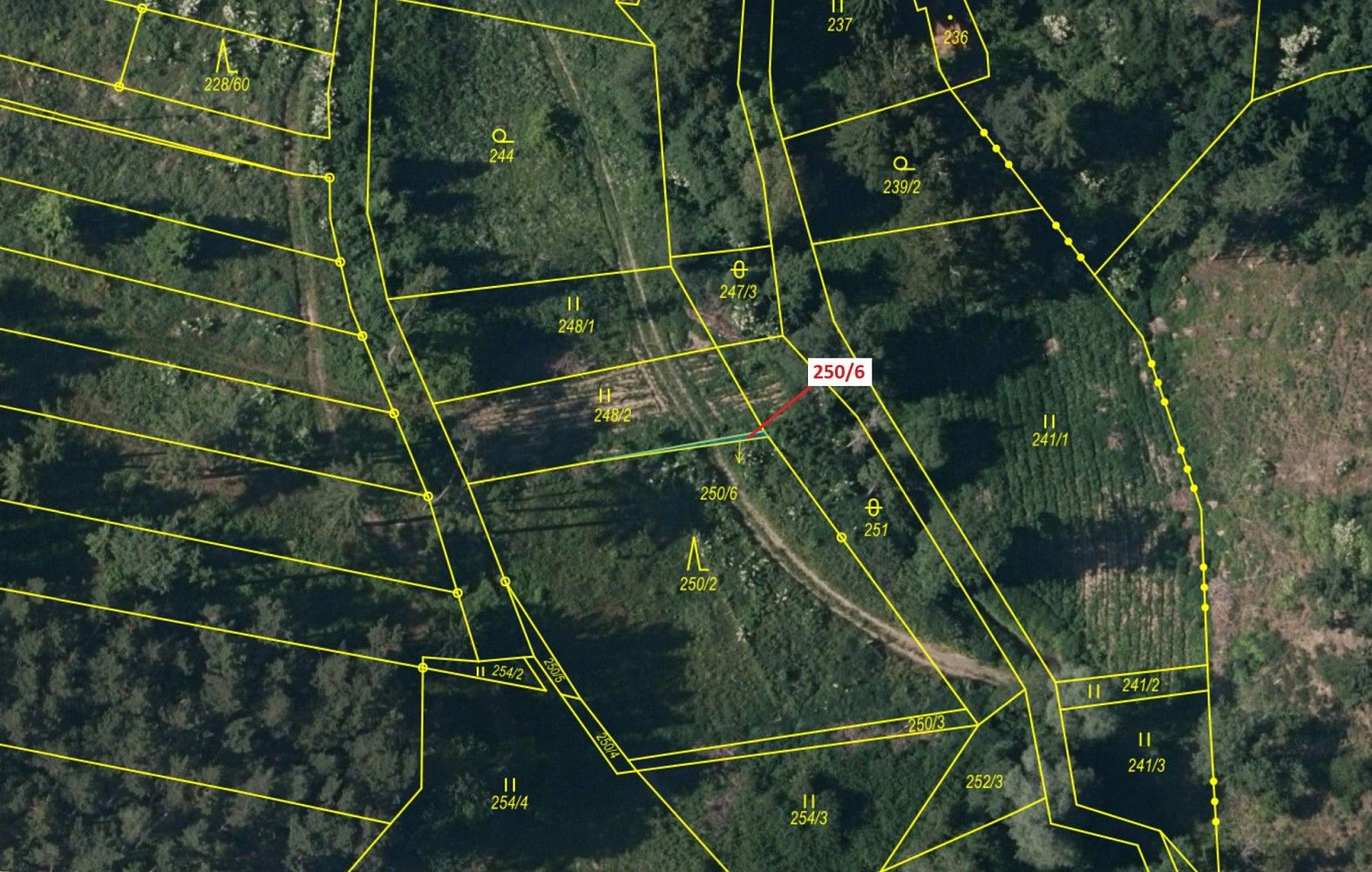 Prodej les - Břežany, okres Rakovník, Středočeský kraj - 2