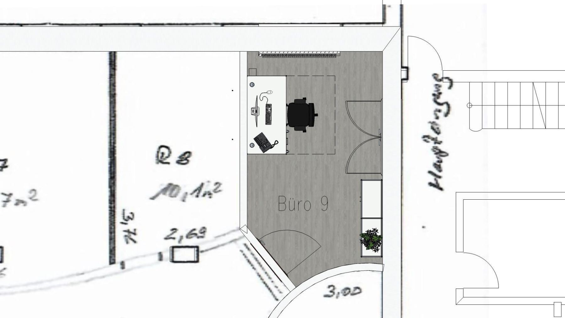 Kancelář · 11 m² · Giesensdorfer Str. 29 Berlin Lichterfelde Berlin 12207 - 4