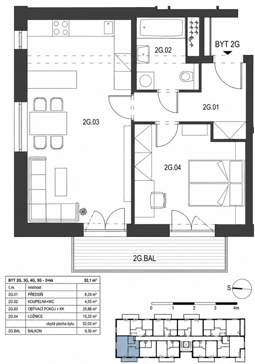 2+kk, Zborovská, Jince - Jince, Středočeský kraj, 52 m² - 2
