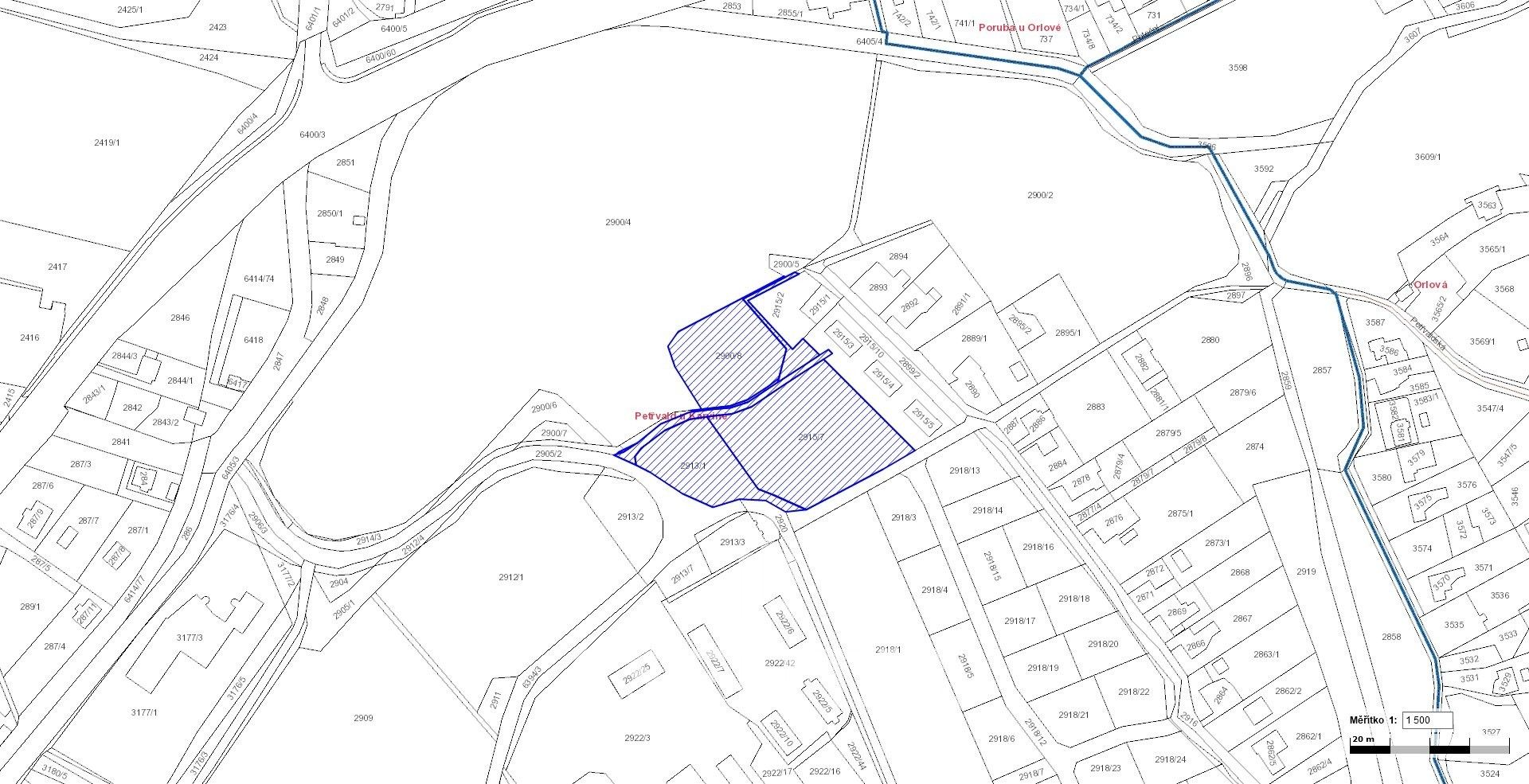 Prodej pozemek pro bydlení - Podlesní, Petřvald