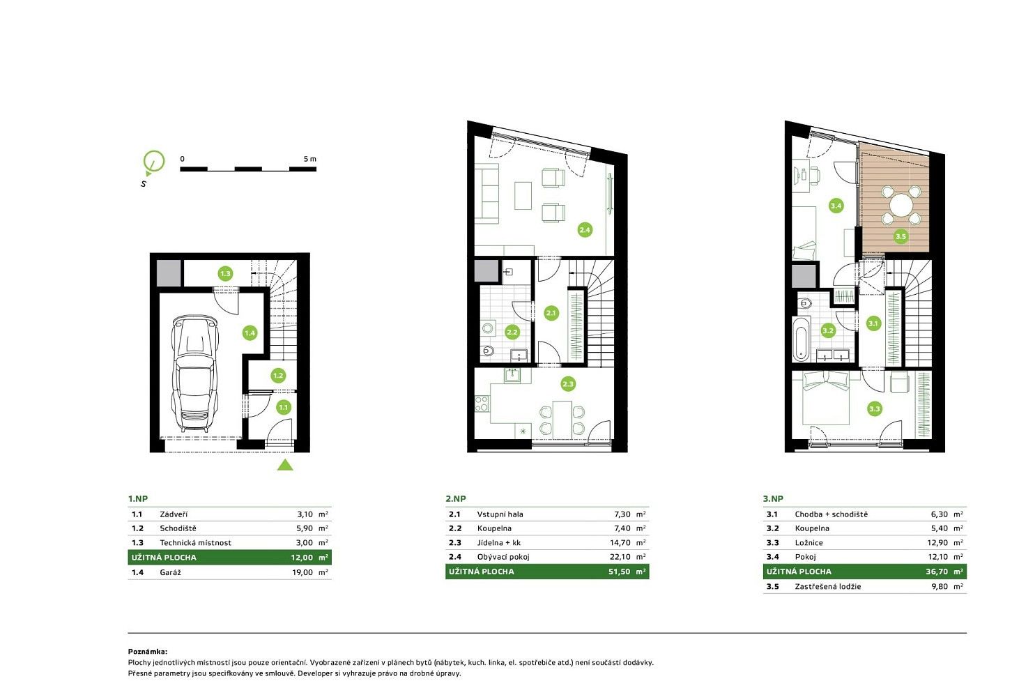 Byt 4+kk · 107 m² · Úvaly, okres Praha-východ, Středočeský kraj - 4