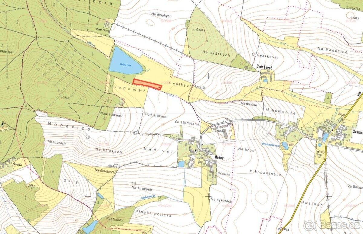 Prodej pozemek pro bydlení - Bernartice u Milevska, 398 43