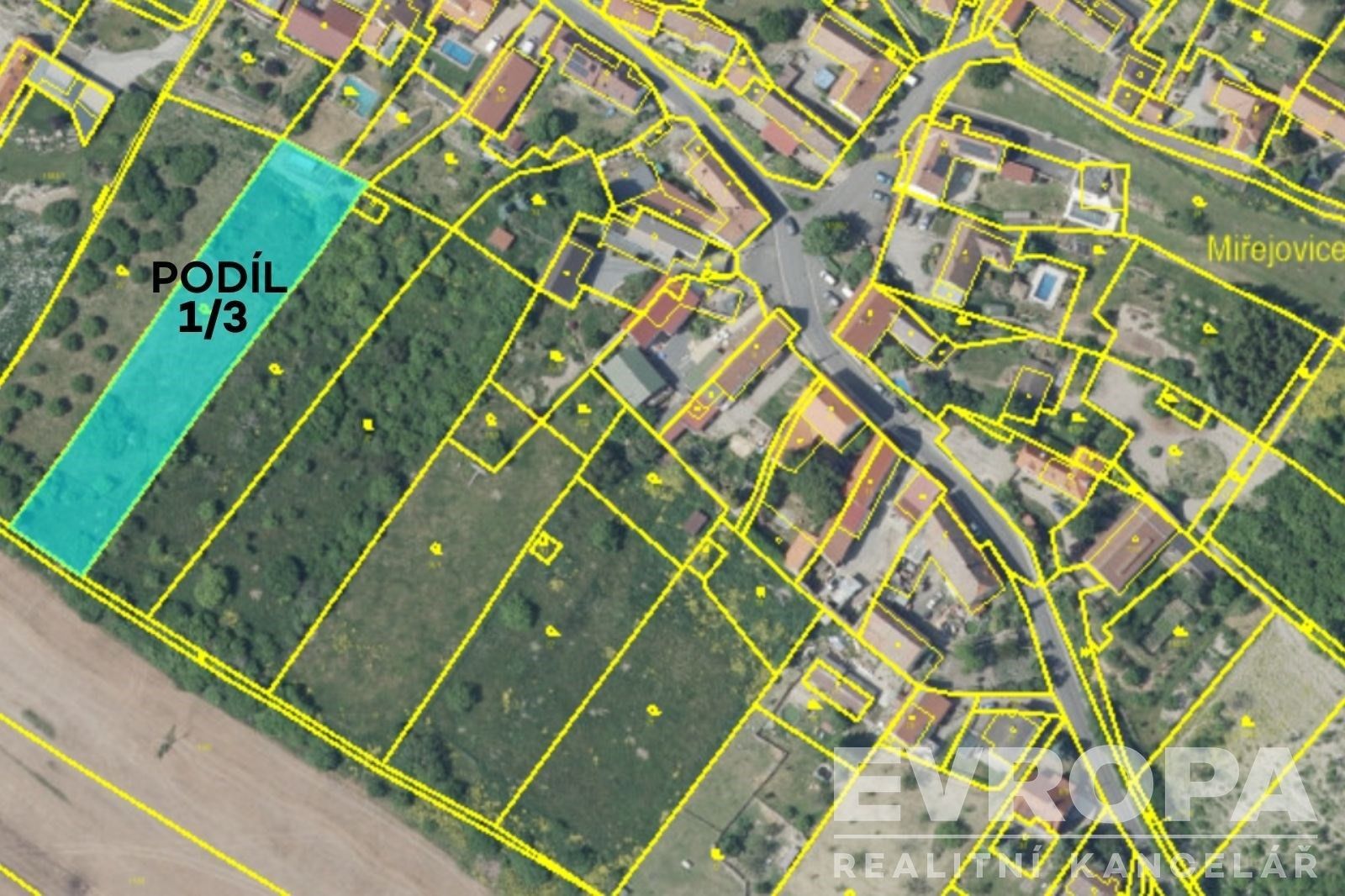 Zahrady, Miřejovice